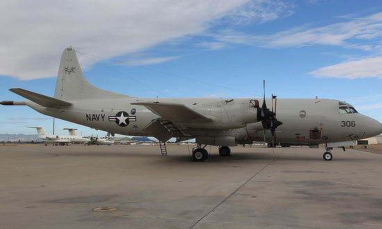 U.S. Navy P-3C Orion BU 158206 in storage at AMARG